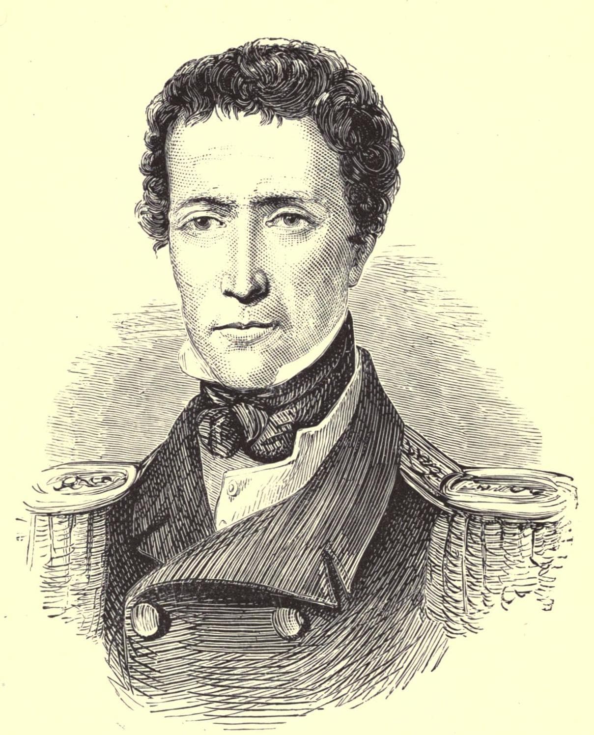 Portrait of Captain Allen Francis Gardiner, missionary and one of the principal founders of Durban.